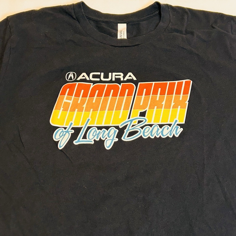 Acura Grand Prix of Long Beach T-Shirt Black Men's XL